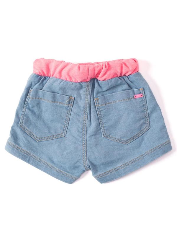 Sun Place - Shorts Saia Jeans Bebê Menina Jogger Azul 7