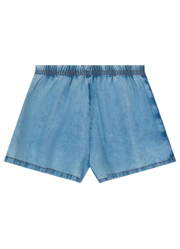 Brandili - Shorts Saia Jeans Infantil Menina Azul 4