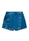 Brandili - Shorts Saia Jeans Infantil Menina Azul - variação: Azul