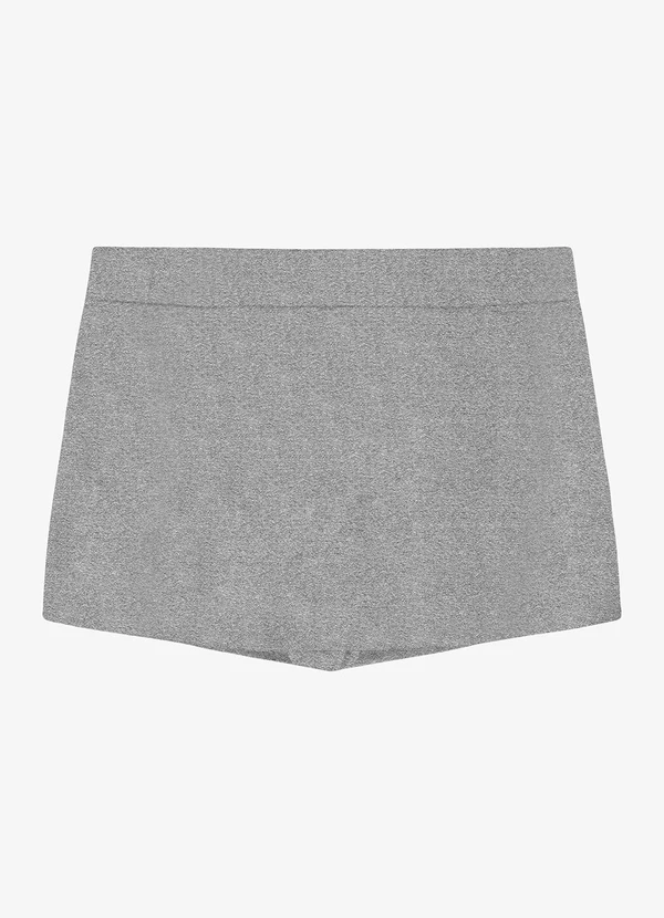 Rovi Kids - Shorts Saia Moletom Cinza