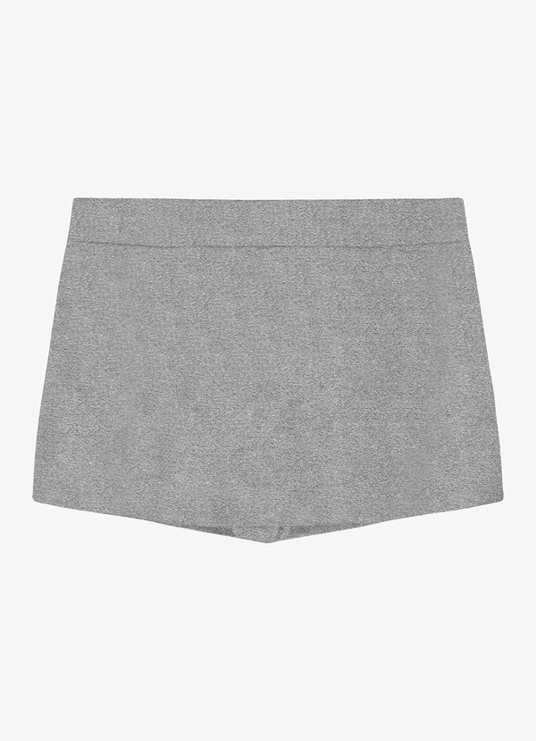 Rovi Kids - Shorts Saia Moletom Cinza