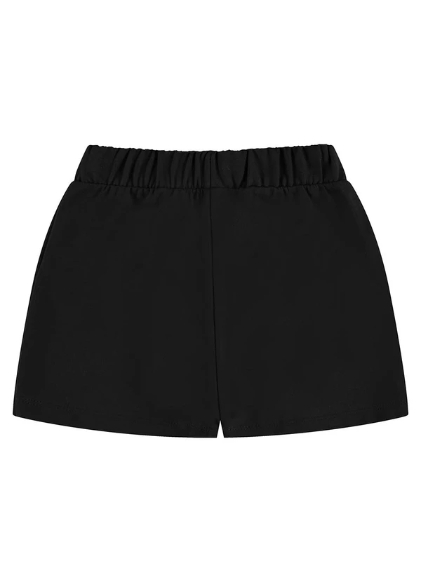 Rovi Kids - Shorts Saia Moletom Preto 2