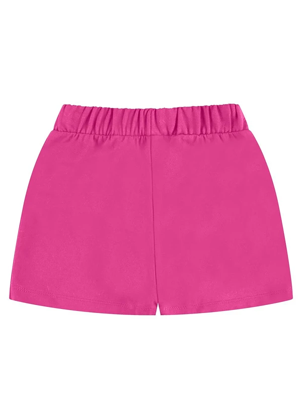 Rovi Kids - Shorts Saia Moletom Rosa 2