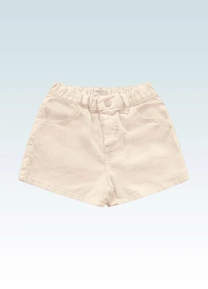 Fakini Kids - Shorts Sarja Bege - FAKINI KIDS