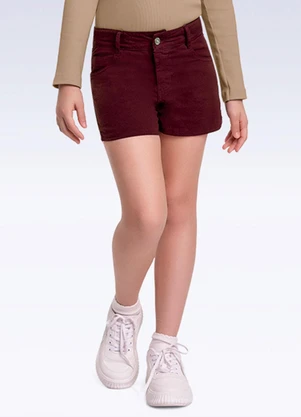 Fakini Kids - Shorts Sarja Bordo - FAKINI KIDS