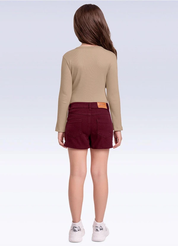 Fakini Kids - Shorts Sarja Bordo 2