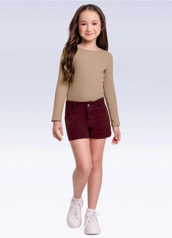 Fakini Kids - Shorts Sarja Bordo 3
