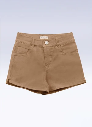 Fakini Kids - Shorts Sarja Marrom - FAKINI KIDS