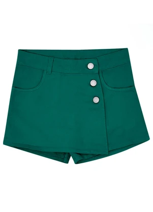 Pulla Bulla - Shorts Sarjas Menina Verde - PULLA BULLA