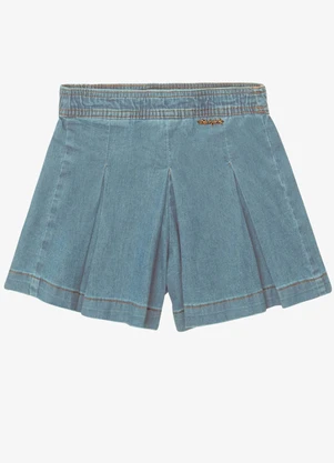 Trick Nick - Shorts Verão Menina Curto Jeans Azul - TRICK NICK