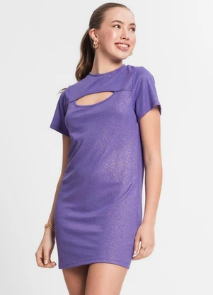 Minty - Vestido Juvenil Ribana Menina Roxo - MINTY