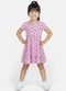Rovitex - Vestido Manga Curta Estampado Biju Kids Rosa - variação: Rosa