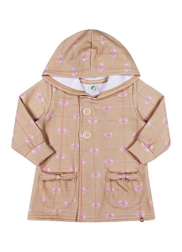 Alenice - Casaco Capuz Laços Menina Bege 3