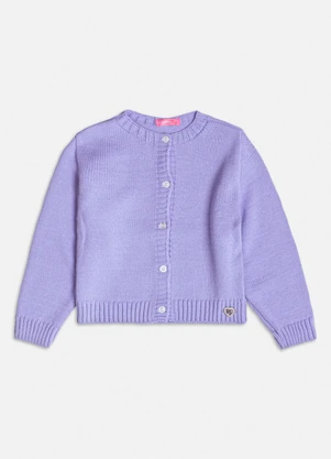 Momi - Casaco de Tricot Básico Lilás Lilás - MOMI