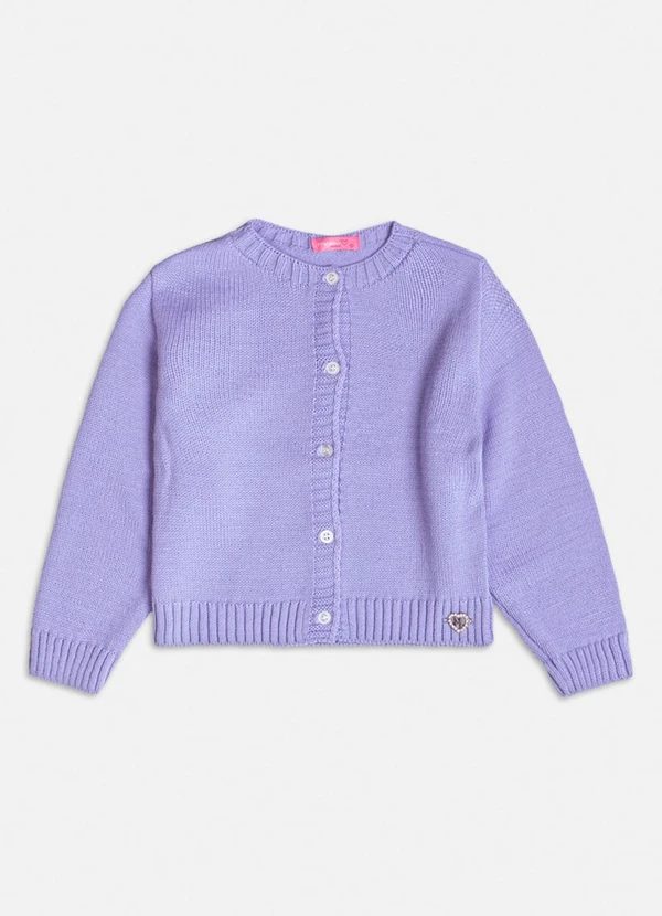 Momi - Casaco de Tricot Básico Lilás Lilás 1