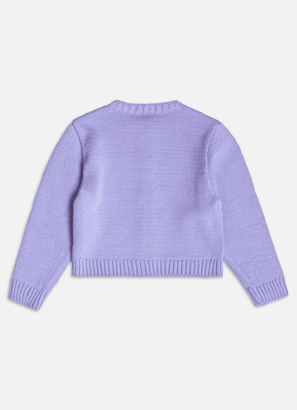 Momi - Casaco de Tricot Básico Lilás Lilás 2