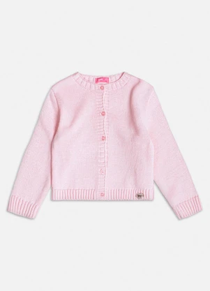 Momi - Casaco de Tricot Básico Rosa Rosa - MOMI