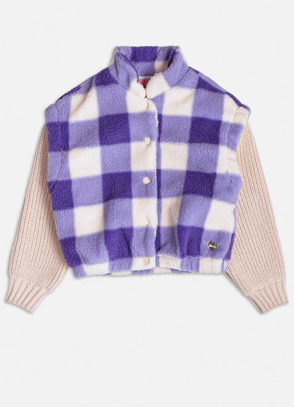 Momi - Jaqueta com Mangas de Tricot Off White 1