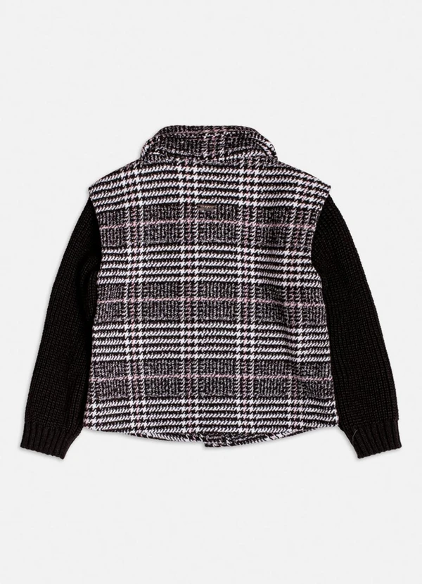 Momi - Jaqueta com Mangas de Tricot Preto 2