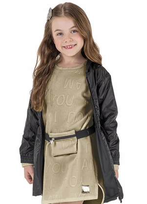 Marisol - Jaqueta Corta-Vento Infantil Preto - MARISOL