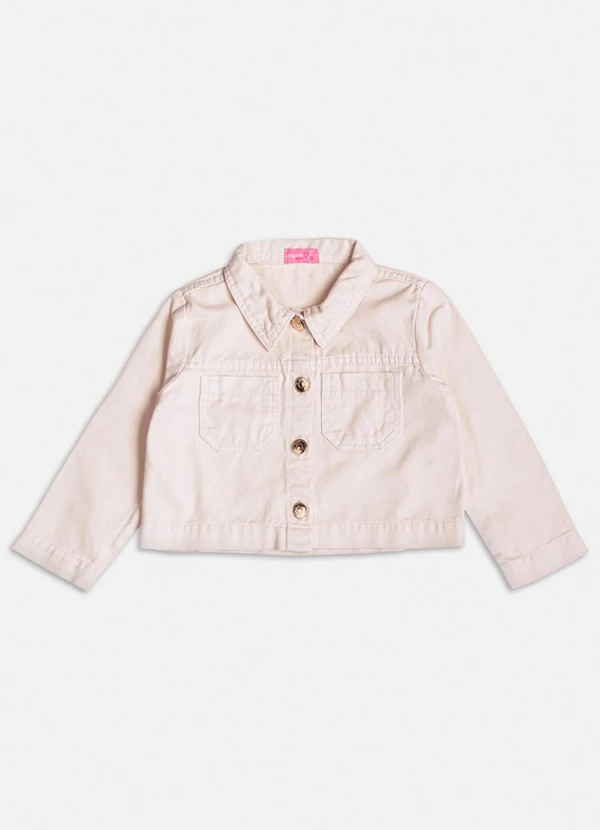 Momi - Jaqueta de Sarja com Bolsos Bege Bege