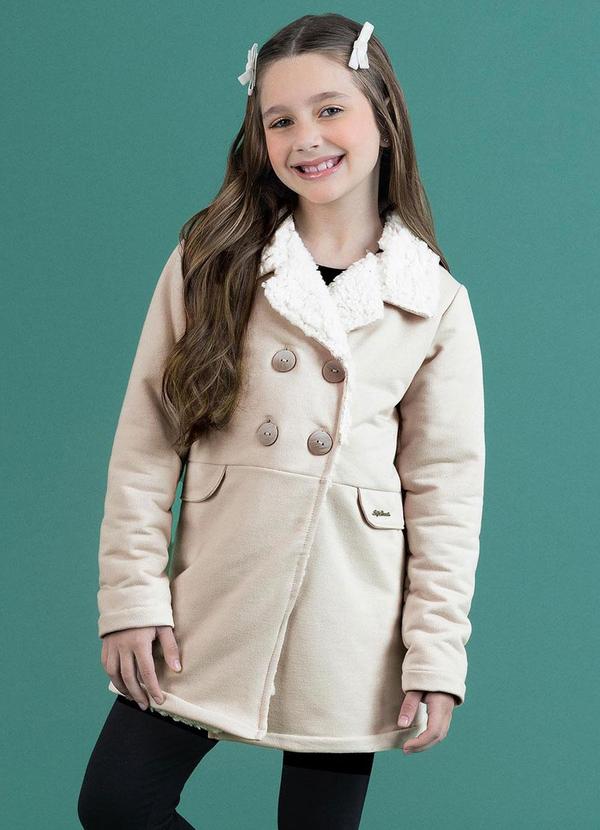Soft Bonni - Parka Infantil Bege Névoa
