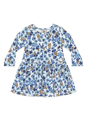 Quimby - Vestido Bebê Cotton Floral Branco - QUIMBY