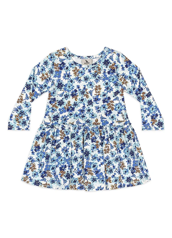 Quimby - Vestido Bebê Cotton Floral Branco 2