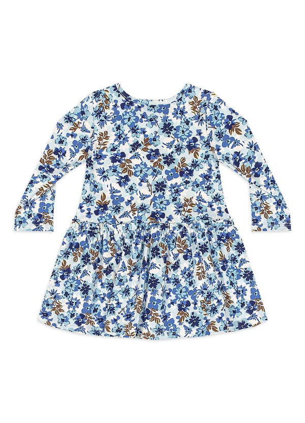 Quimby - Vestido Bebê Cotton Floral Branco 3