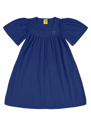 Rovi Kids - Vestido em Meia Malha Azul - ROVI KIDS