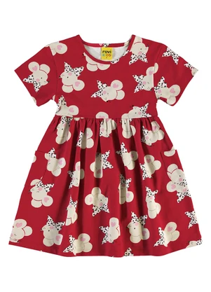 Rovi Kids - Vestido em Meia Malha Vermelho - ROVI KIDS