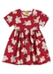 Rovi Kids - Vestido em Meia Malha Marrom - variação: Vermelho