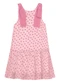 Trick Nick - Vestido em Mini Plissado Floral e Visco Rosa - variação: Rosa