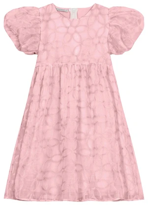 Trick Nick - Vestido em Poly Bordado Viscose Khyara Rosa - TRICK NICK