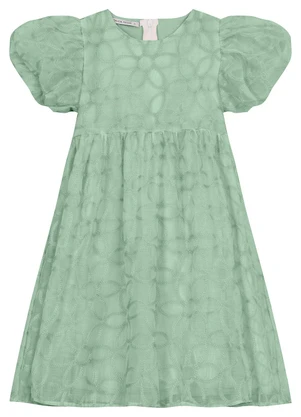 Trick Nick - Vestido em Poly Bordado Viscose Khyara Verde - TRICK NICK