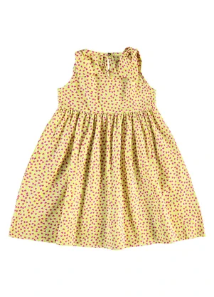 Rovi Kids - Vestido em Popeline Bege - ROVI KIDS
