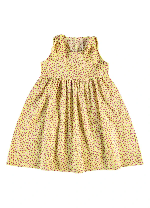 Rovi Kids - Vestido em Popeline Bege