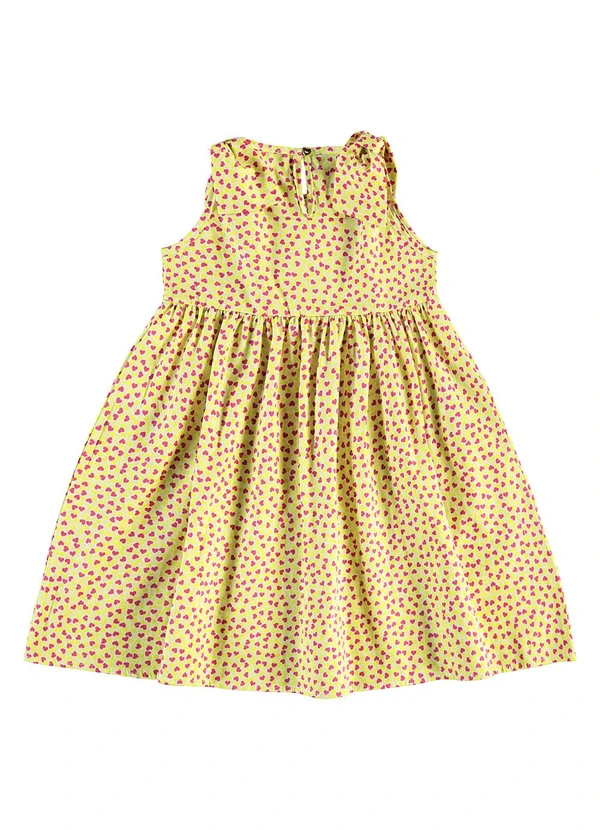 Rovi Kids - Vestido em Popeline Bege 2