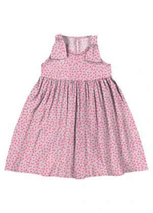 Rovi Kids - Vestido em Popeline Rosa - ROVI KIDS