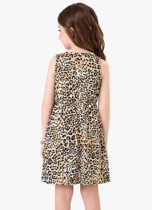 Rovi Kids - Vestido em Viscotorcion Bege - ROVI KIDS