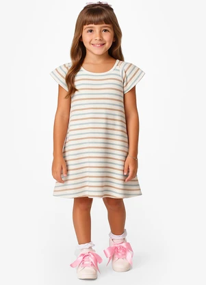 Select - Vestido Feminino Infantil Bege - SELECT