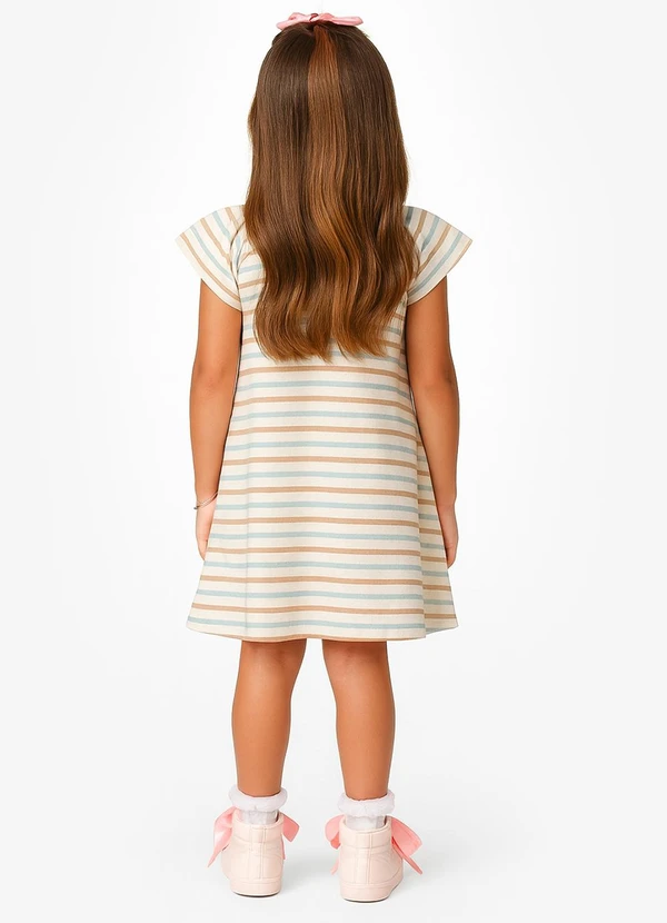 Select - Vestido Feminino Infantil Bege 2