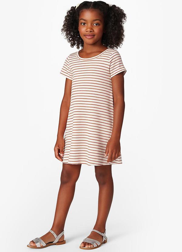 Select - Vestido Feminino Infantil Laranja