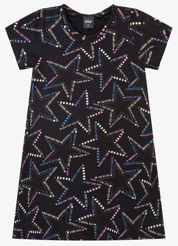 Select - Vestido Feminino Infantil Preto 3