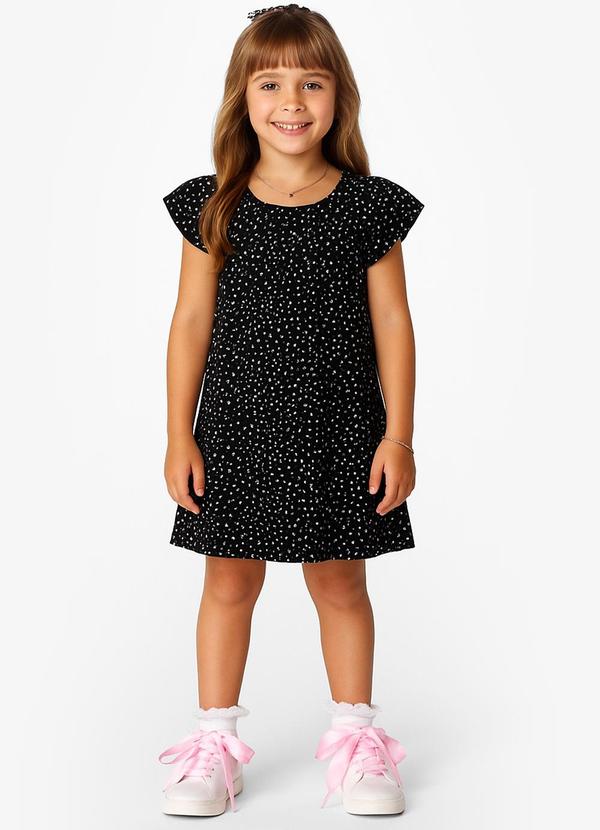 Select - Vestido Feminino Infantil Preto