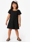 Select - Vestido Feminino Infantil Bege - variação: Preto