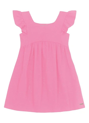 Trick Nick - Vestido Infantil em Cotton Glitter Rosa - TRICK NICK
