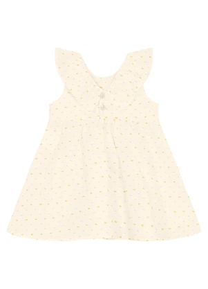 Trick Nick - Vestido Infantil em Cotton Plumetis Bege - TRICK NICK