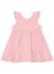 Trick Nick - Vestido Infantil em Cotton Plumetis Bege - variação: Rosa