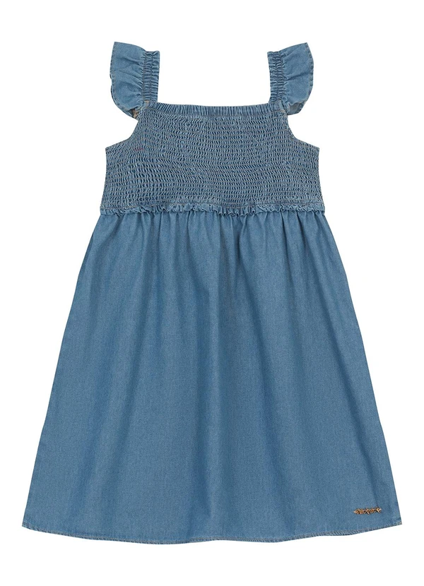 Trick Nick - Vestido Infantil em Light Denim Azul 1